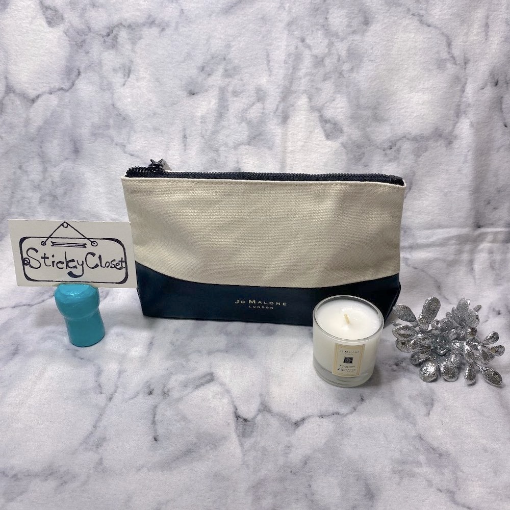 JO MALONE English Pear Freesia Candle Pouch Set,Fruity,Travel 35g,1.23oz-2pc-NEW